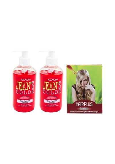 Jeans Color Saç Boyası Gül Kurusu 250ml 2ad Ve Hairplus Saç Açıcı