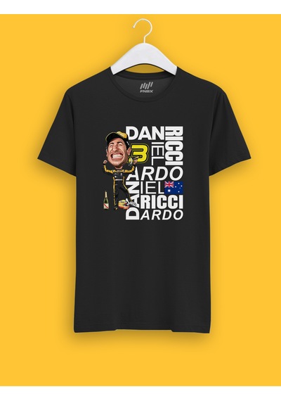 Fnbx Daniel Ricciardo Style T-shirt Siyah