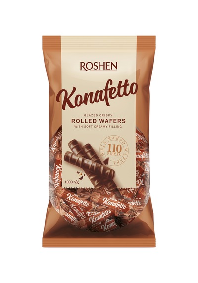 Roshen Konafetto Nero Rulo Gofret 1 Kg 1'li