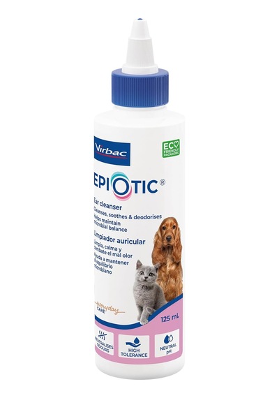 - Köpekler Ve Kediler Epi Otic 125ml İçin Kulaklık Temizleme Çözümü