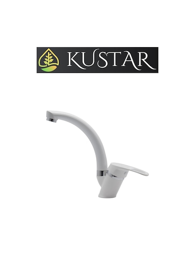 Kustar Sema Mix Aç Kapa Banyo Lavabo Bataryası Beyaz