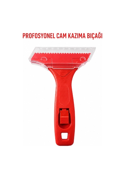 Profesyonel Cam Kazıyıcı Jiletli Cam Kazıma Bıçağı Etiket Boya Silikon Yapışkan Temizleyici Siyah