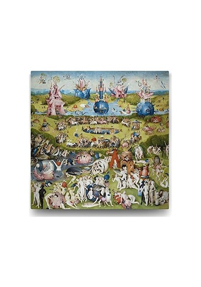 Hieronymus - Dünyevi Zevkler Bahçesi Tablosu - 40x40cm 7/8 Yaş