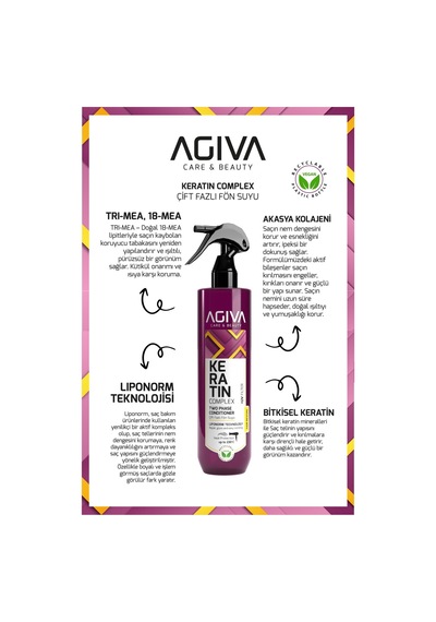 Çift Fazlı Keratinli Isı Koruyucu Ve Onarıcı Fön Suyu