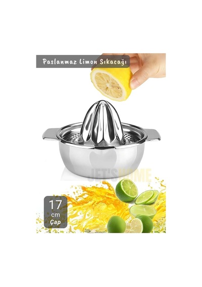 Tr Narenciye Sıkacağı Paslanmaz Portakal Sıkacağı Krom Limon Sıkacağı Çap 17 Cm Genel