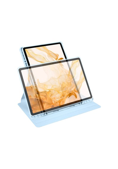 Galaxy Uyumlu Tab S9   Plus Kılıf Termik Kalem Bölmeli Dönebilen Standlı Kılıf