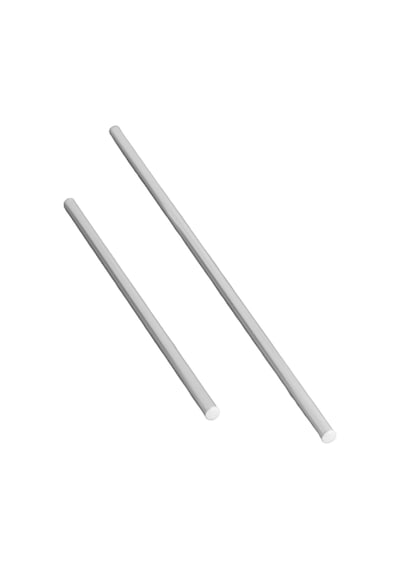 Badem10 Alüminyum Metal Oklava 2'li Set 99-74 Cm Börek Hamur Yufka Açma Silindir Yuvarlak Uzun Kısa Mutfak