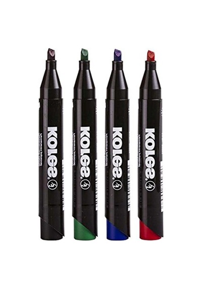 4 Renk Kalıcı Marker Seti - 3-5 Mm Konik Uç 103 Ivory