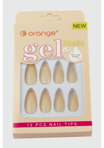 Orange - 998 - Yapıştırıcılı Jel Takma - Muratech - Tırnak Krem