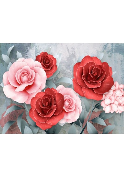 Nova Puzzle 1000 Parça Puzzle - Pembe Ve Kırmızı Güller