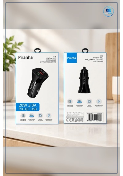Araç Şarj Cihazı 20 W Hızlı Pd Qc Usb Type C 3.0a Çakında Aleti M