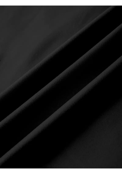Tarzsokak Kadın Kayık Yaka 14 Baskılı Oversize %100 Pamuk Siyah