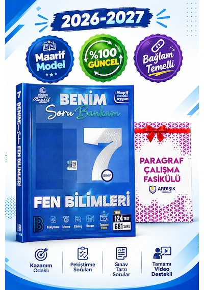 Benim Hocam Yayınları 7. Sınıf Fen Bilimleri Soru Bankası 2027