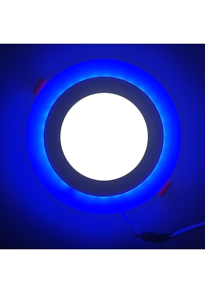 Beyaz Mavi Sıva Altı Spot Panel Led Armatür 6+3 Watt