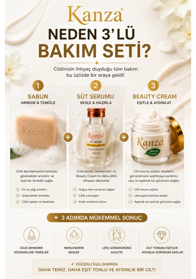 Cilt Beyazlatıcı, Cilt Tonu Eşitleyici 3'lü Bakım Seti - 616818631
