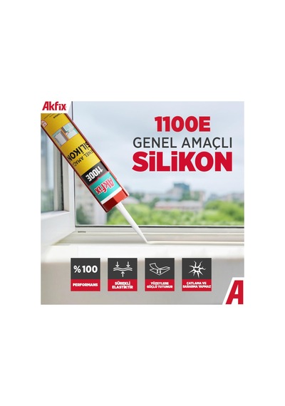 1100e Genel Amaçlı Siyah Silikon 280 Gr