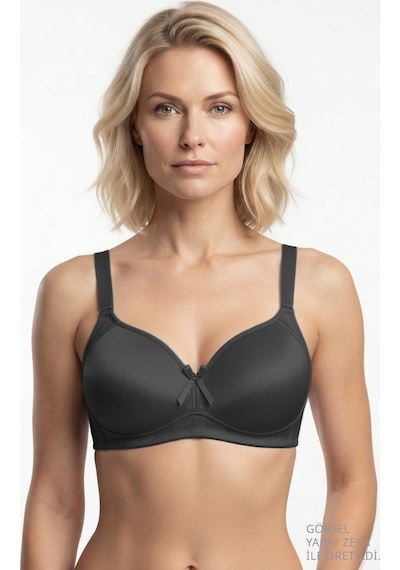 Cottonill Bra - Elvia Büyük Beden Parlak Balensiz Straplez Minimizer Kadın Sütyen 3'lü Paket-2 Çok Renkli