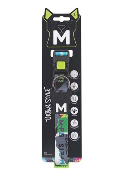 M-pets Urban Style Dna Köpek Boyun Tasması Large 38,1x66 Cm 244-58057.04 Çok Renkli