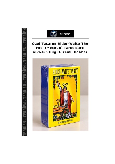 Özel Tasarım Rider-waite The Fool Mecnun Tarot Kartı Alk6325 Bilgi Gizemli Rehber