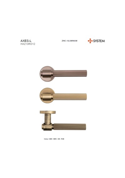 System Axes-l Kapı Kolu Rose Renk Ha213ro12 Rs