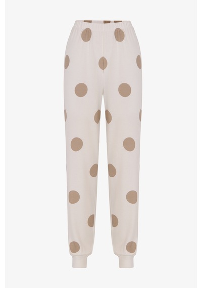 Penti Bej Not Today Puantiye Desenli Pijama Altı