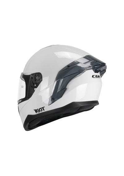Cgm 330a Rıot Sport Kapalı Kask Spoyler Beyaz -m
