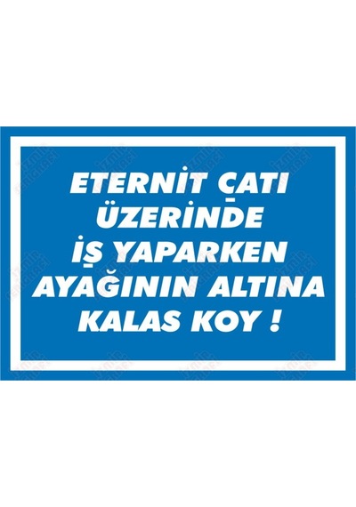 Eternit Çayı Üzerinde Iş Yaparken Ayağının Altına Kalas Bırak