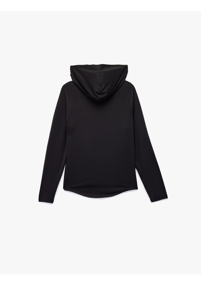 Koton Uzun Kollu Kapüşonlu Oversize Spor Sweatshirt Siyah 6wak10194nk Siyah
