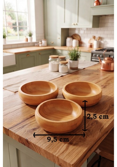 3'lü Bambu Yuvarlak Çerezlik Kase Seti 9,5 X 9,5 X 2,5 Cm Doğal Ahşap Sunum Kasesi Kahvaltılık, Sosluk, Mezelik Ve Atıştırmalık Kasesi Bej Bej 3'lü Bambu Yuvarlak Çerezlik Kase Seti 9,5 X 9,5 X 2,5 Cm Doğal Ahşap Sunum Kasesi Kahvaltılık, Sosluk, Mezelik Ve Atıştırmalık Kasesi Bej Bej