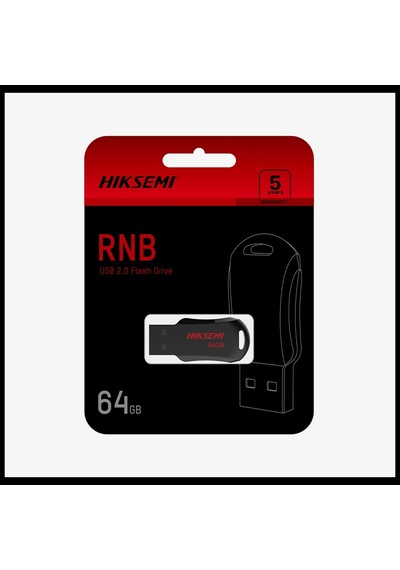 Hıksemı Rnb, Hs-usb-m200r, 64gb, Usb 2.0, İnce Ve Taşınabilir, Veri Koruma, Flash Disk