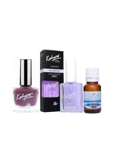 Kalyon Oje 304 + Oje Kurutucu Sprey 17 ML + Oje Çözücü