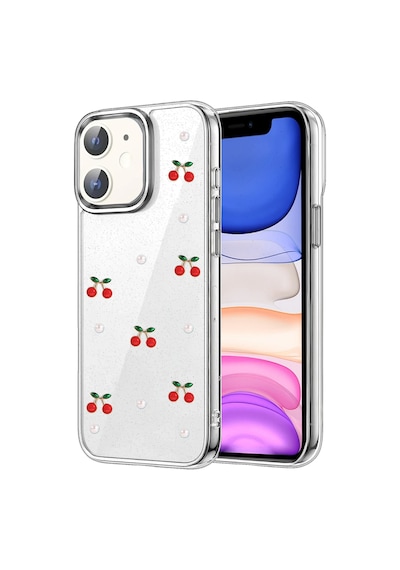 Newface - 796 - Apple iPhone Uyumlu 12 Fiyonk Desenli Kapak - - Spt-gld - Desen 9 Diğer