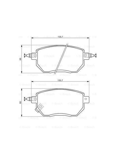 BOSCH 986494366 ÖN BALATA INFINITI FX35 3,5 03-08FX45 4,5 03-08MU