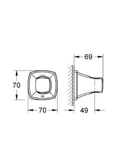 Grohe Grandera El Duşu Askısı - 27969ıg0 Metal