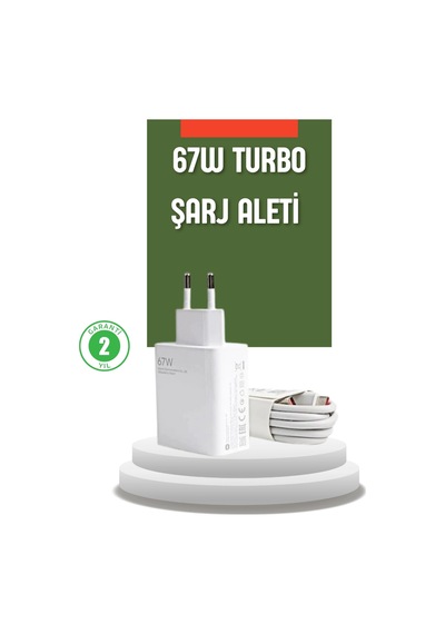 Mey İthalat 67 Watt Turbo Şarj Cihazı Redmi Note 10 11 12 Uyumlu