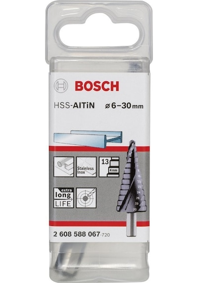 Bosch HSS-AlTiN 13 Kademeli Matkap Ucu 6-30 mm - 2608588067