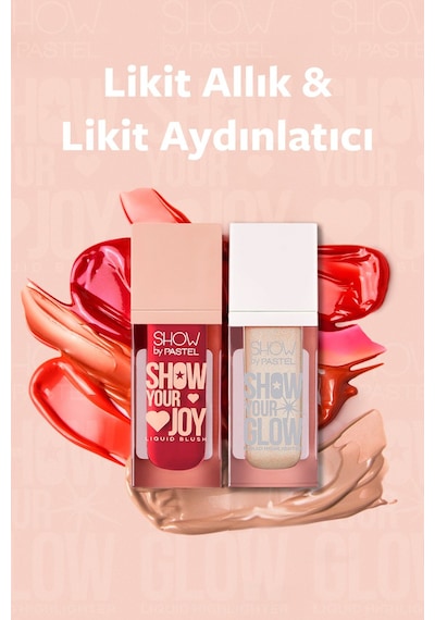 Show By Pastel Pastel Show By Mix & Match Glow Liquid Highlighter 72 & Joy Liquid Blush 52 08 Bronze Show