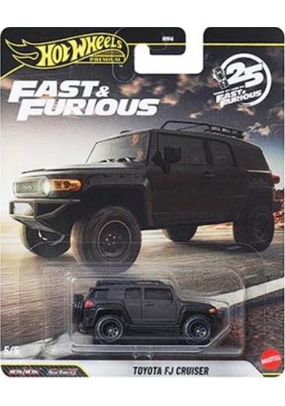 Hot Wheels Premium Fast & Furious 25.yıl Toyota Fj Cruiser Hnw46 Jhw69 La10 Çok Renkli