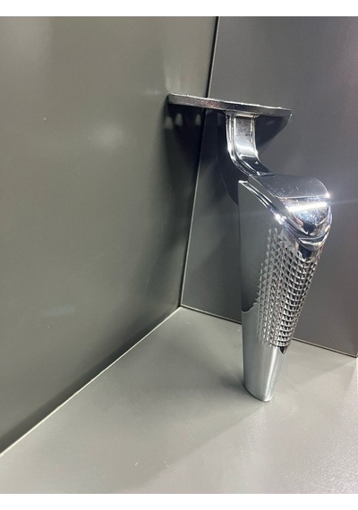 Lara Metal Ayak 15cm Krom Koltuk Dolap Komidin Şifonyer Modern Tv Ünite Modern Mobilya Puf Gümüş