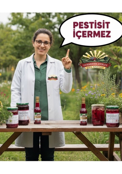 12 Adet Zencefilli Pancar Kvass 250ml. Cam Şişede