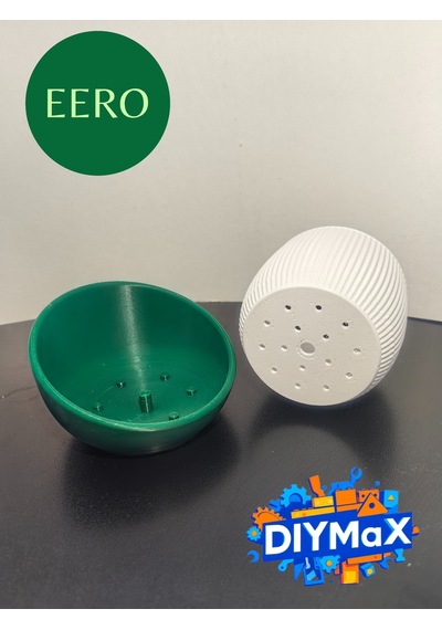Eero Planter Saksı 8x8 Cm Dekoratif Modern Minimal Sukulent Saksı Beyaz - Yeşil