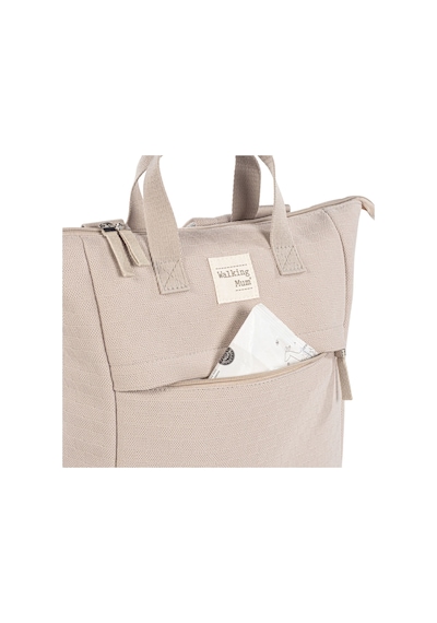 Walking Mum Eco Mum Bebek Bakım Sırt Çantası Apricot Bej