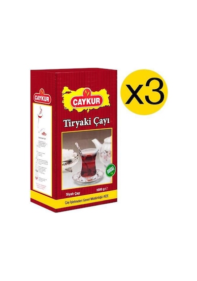 Çaykur Tiryaki Siyah Dökme Çay 3 x 1 KG