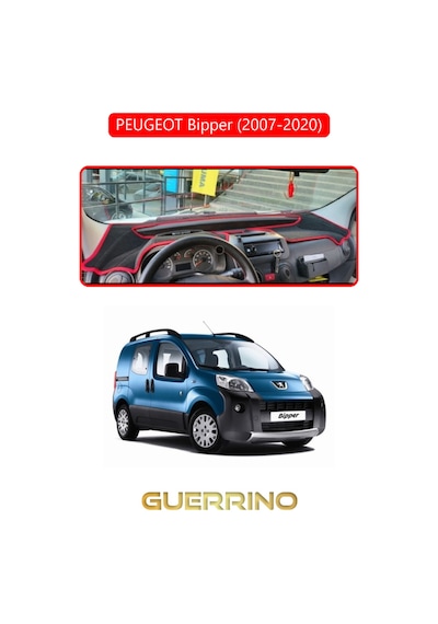 Peugeot Bipper 2007-2020 Torpido Koruma Halısı Kırmızı Kenar
