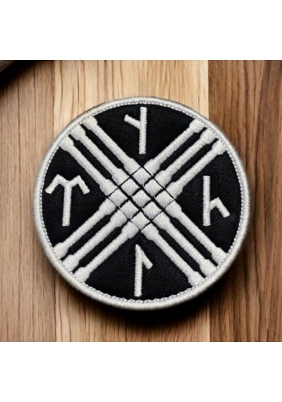 Dükkan Design Göktürkçe Tengri Nakış Patch/yama Siyah