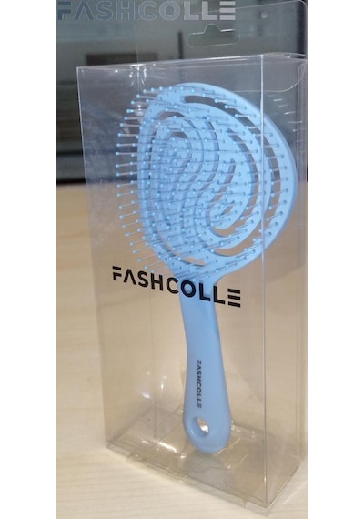 Fashcolle Mavi Üç Boyutlu Oval Saç Fırçası