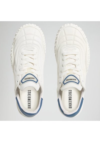 Sneaker Günlük Erkek 27116/cp C Bkku Bikkembergs 64039996 Nappa White/nappa Navy Nappa White/nappa Navy