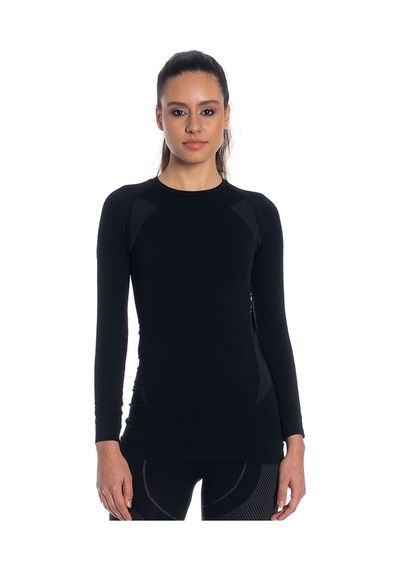 Thermoform Extreme Kadın Seamless Termal Uzun Kollu İçlik Seti Siyah Çok Renkli