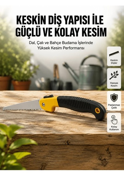 Lb Ergonomik Saplı Katlanabilir Budama Testeresi