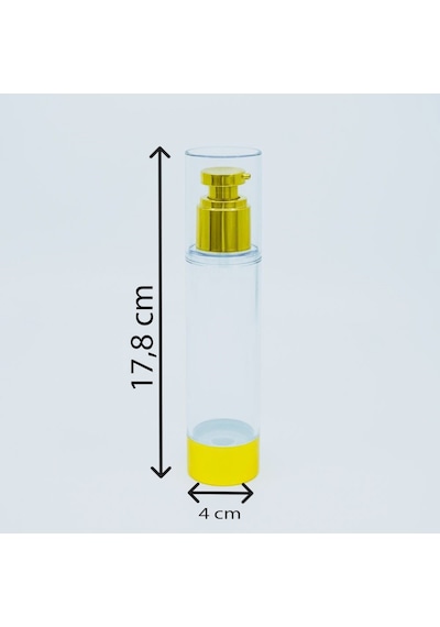 Losyon Ve Krem Şişesi 100 ML 5 Adet Parlak Airless Şişe